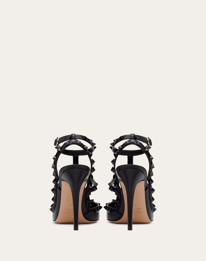 ROCKSTUD ANKLE STRAP PUMP WITH TONAL STUDS 100 MM - Image 5